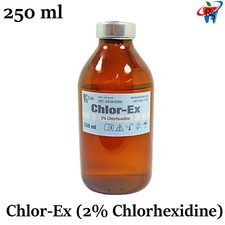 Dental Chlor eX 250ml 2% Chlorhexidine Antiseptic Cleansing Agent Bottle
