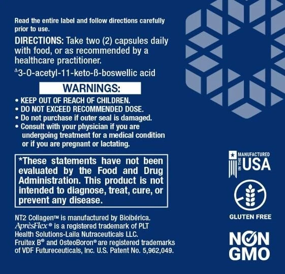 Life Extension ArthroMax Advanced con colágeno NT2 y AprèsFlex 60 cápsulas Foto 3 de 4