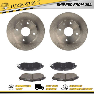 Front OE Brake Rotors Brake Pad For 2004-2010 Chevrolet Optra Lifetime Warranty