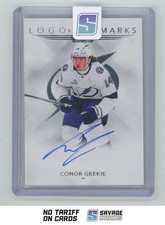 2024-25 Upper Deck The Cup Logomarks Auto RC Conor Geekie #LM-GE Tampa Bay