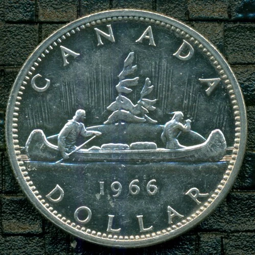 1965 Queen Elizabeth II Silver Dollar, Uncirculsted, Original Lustre   R23