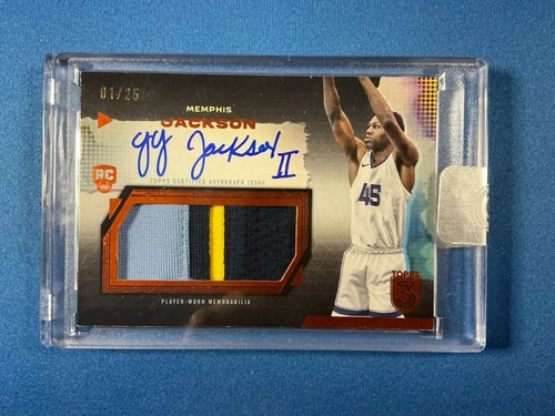 2023-24 Topps 3 GG Jackson II RC Rookie Relics Auto #1/25 FIRST ON PRINT