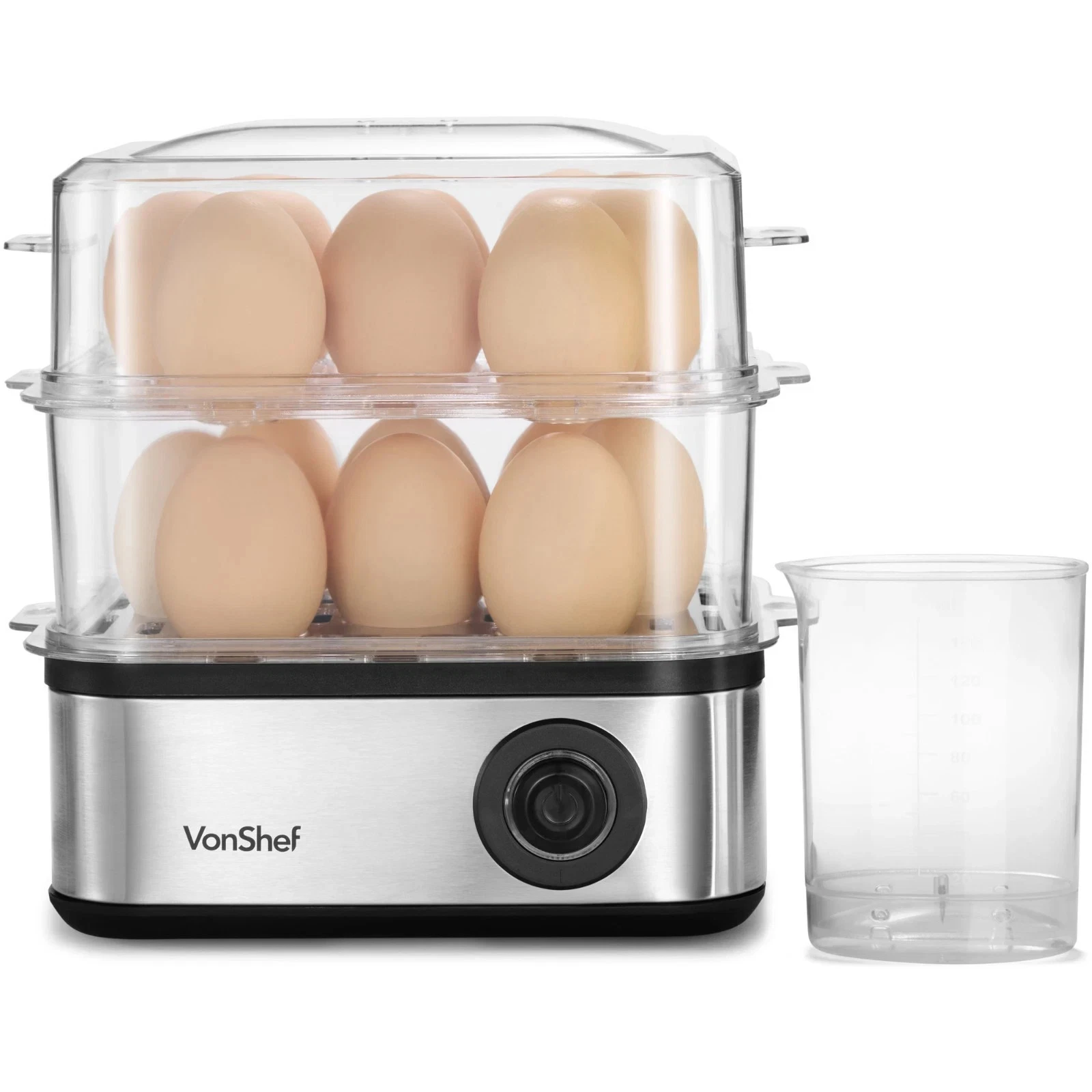 VonShef Electric 16 Egg Boiler Steamer Poacher Cooker Omelette Maker 500W
Opens in a new window or t