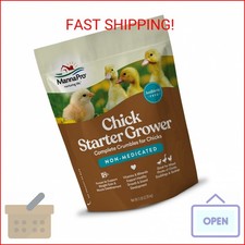 Manna Pro Chick Starter Feed, Non-Medicated Chicken Feed with Vitamins  Mineral