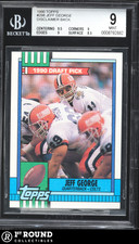 Jeff George RC BGS 9: 1990 Topps (Disclaimer Back) Rookie Card #298 POP 4. rookie card picture