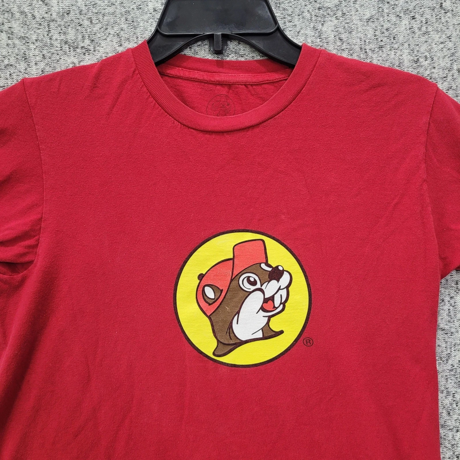 Buc-ee's Red T-Shirt Beaver Mascot Graphic Tee
