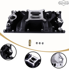 Dual Plane Vortec Intake Manifold For Small Block Chevy 305 350 96-02 Black
