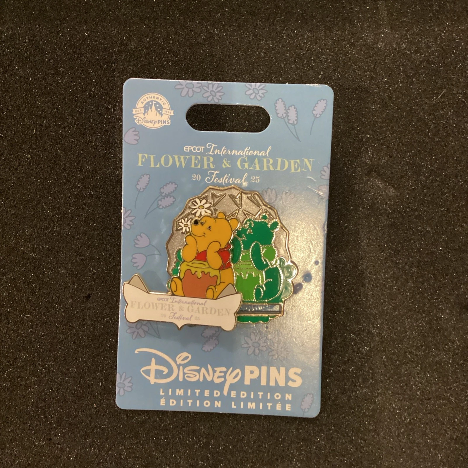 Disney Epcot Flower And Garden 2025 Winnie The Pooh Topiary Slider LE 4000 Pin