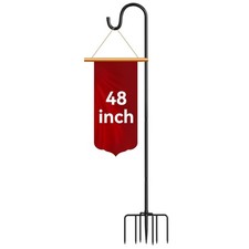 48 Adjustable Shepherd Hook for Outdoor, Heavy Duty Bird Feeder Pole with