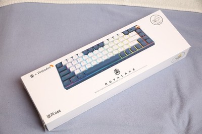 ROYALAXE X ProtoArc R68 Wireless Mechanical Keyboard Purple, Hot-swappable Wired