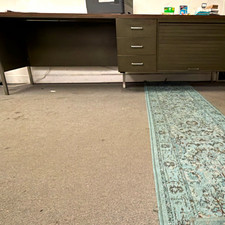 Rectangle Office Desk with 3-Drawer Pedestal ...
