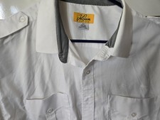 Jetseam Men's Gold Label White Pilot Shirt Long Sleeve Modern Cut 17/34/35