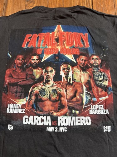 Ryan Garcia vs Rolly Romero Boxshirt Devin Haney NYC Fight Promo Fatal Fury - Bild 4 von 7