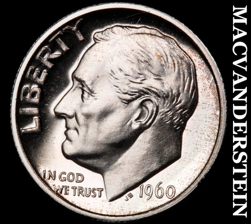 1960 Roosevelt Dime- Silver- Choice Gem Proof Luster No Reserve #i9204