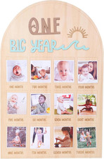 My First Year Photo Frame Board, 1St Birthday Girl Boy Gifts, Newborn Newmom Gif