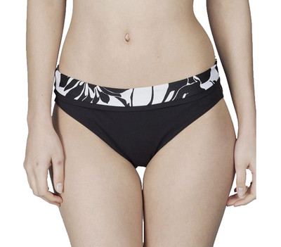 Maison Lejaby Bikini-Höschen schwarz & elfenbeinfarben UK 16 Überschlag Badehose Fr 5