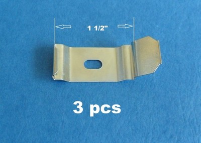 3-pack Vertical Blinds C Clip Ceiling Mount Install Bracket For 1 1/2'' Rail
