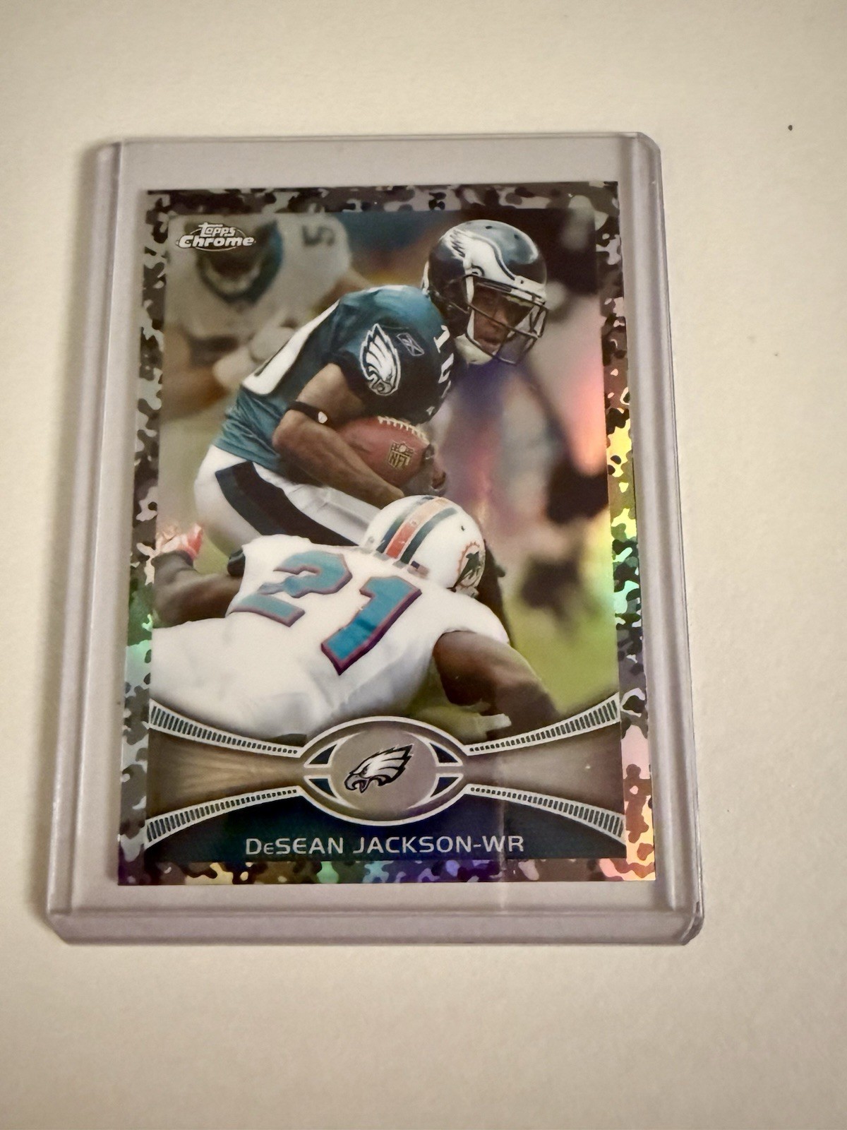 2012 Topps Chrome DeSean Jackson #92 Camo Refractor /499 Eagles SP