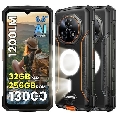 DOOGEE Fire 5 Ultra Outdoor Handy Android 15 Smartphone 32GB+256GB 13000mAh NFC