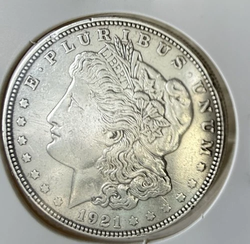 1921 USA Morgan Dollar  .90 Silver - Uncertified/Ungrated AU - KM 110