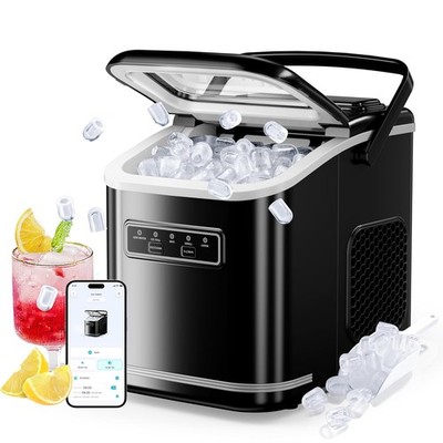 ecozy Smart 26lbs/24hrs Countertop Ice Maker Machine 9 Bullet Ice in 6 Minutes