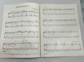 Lita Ford &ldquo;Kiss Me Deadly&rdquo; Vintage Sheet Music Hard Rock/ Heavy Metal Runaways