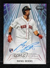 2018 Topps Stadium Club Beam Team Auto 10/15 Rafael Devers #BTA-RD Auto 3fe