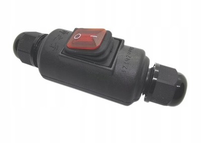 Inline-Kabelschalter 6A 250V IP65 Wasserdichter Ein-Aus Schalter Mit LED Licht