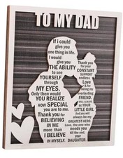 Father&rsquo;s Day Dad Gifts from Daughter, Dads Birthday Gift from Dad & Daughter
