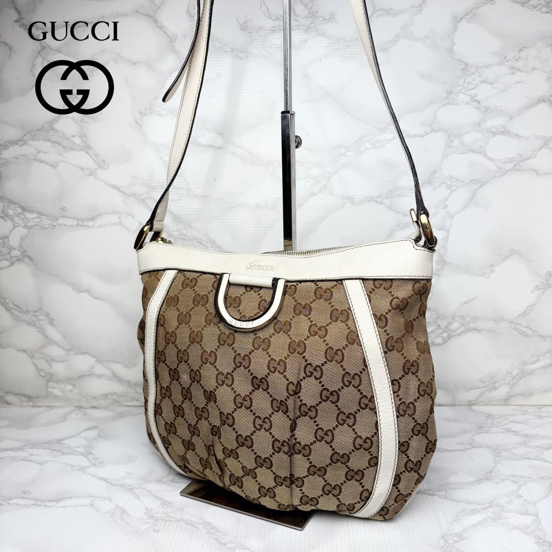 GUCCI GG Canvas Shoulder Bag Crossbody Japanese Import ho2