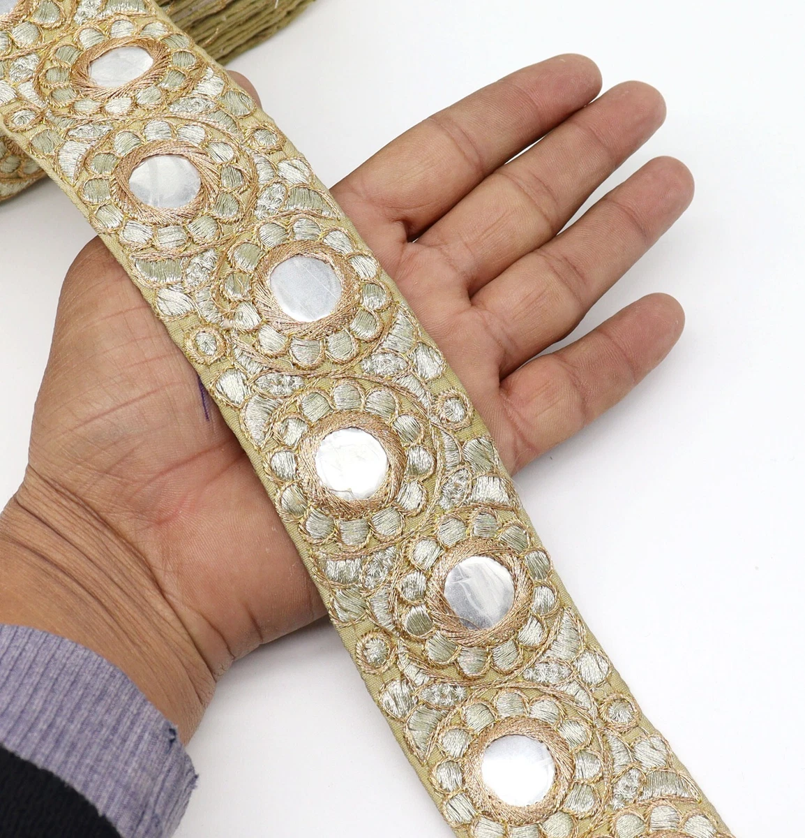 Beaded silk fabric deals