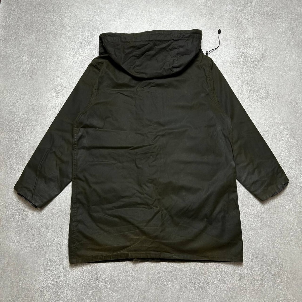 Barbour Classic Northumbria Wax Jacket Hood Green Men's Size