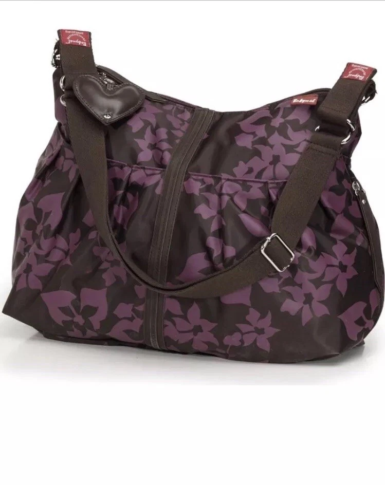 NWT Babymel Storksak Amanda Chocolate Fucshia Baby Changing Diaper Bag