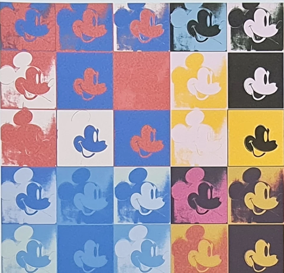 ANDY WARHOL * Mickey Mouse * lithograph * 50x50 cm*limited # xx/500 CMOA signed - Bild 4 von 4