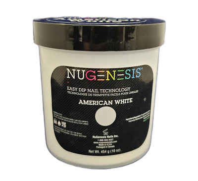 Nugenesis Easy Dipping system color powder Refill size 16oz - American White
