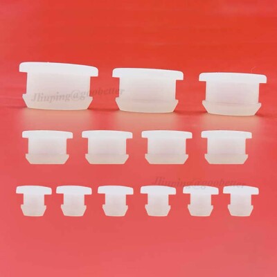 Clear Snap-on Hole Plug 2.5mm~60.6mm Silicone Rubber Blanking End Caps Tube Pipe