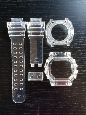g shock clear band