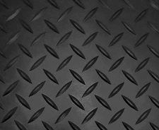 DIAMOND RUBBER MATTING 1/8 thk x 12" WIDE x 12" FREE SHIPPING