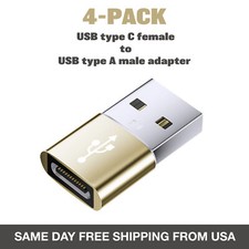 NEW USB C Type C 3.1 Female to USB 3.0 Type A Male Converter - 4 PACK