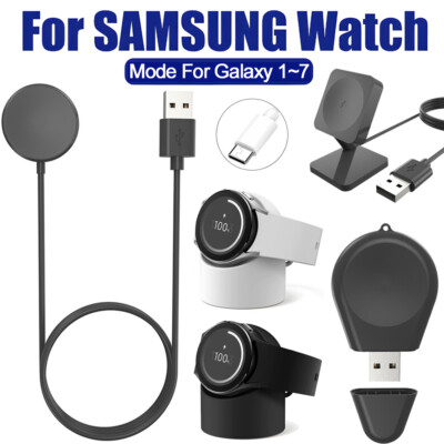 Für Samsung Galaxy Watch FE 7 6 5 4 3 USB/Type C Ladekabel Ladegerät Halterung 