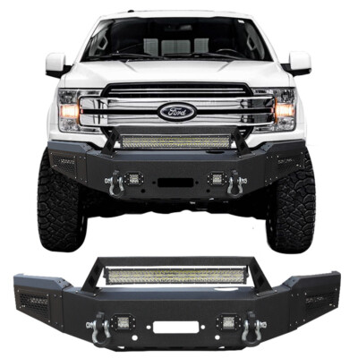 Vijay Front Bumper Fits 2018-2020 Ford F150 with LED Lights (Excluding Raptor)