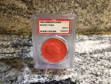 1960 Armour Coins Whitey Ford HOF Yankees PSA 9 Mint Vintage Rare High Grad Coin