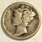 1926 S Mercury Dime Free Shipping NICE Fine / Very Fine