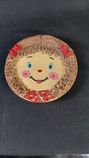 Vintage Raggedy Ann Doll Plate Miniature Button Bows Plate - Approx 5  