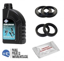 Kawasaki GPZ 900 R 1990-1993 Pair Fork Oil Seal Dust Seal Set Silkolene Oil Kit