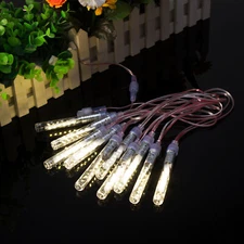 LED Meteor Shower Lights Waterproof Falling Rain Icicle Outdoor Christmas Decor