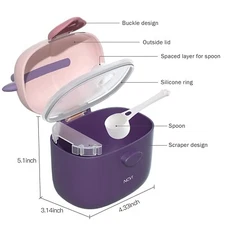 NCVI Baby Formula Dispenser with Scoop and Leveller Portable Storage Containers