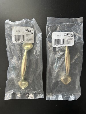 Allison 3  Polished Brass Arch Footed Cabinet Handles Set of 2 - 253PB