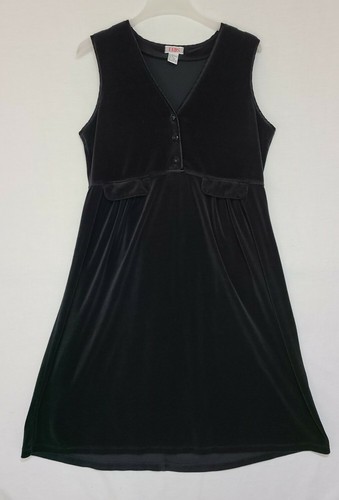 Vintage FADS Black Velour Sleeveless 