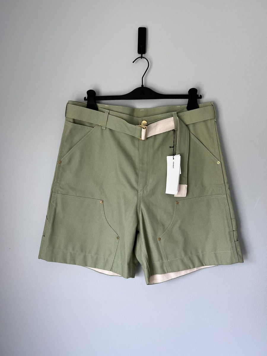 sacai x Carhartt WIP Duck Shorts - Size JP 4 - Green - NEW sacai x Carhartt WIP Duck Shorts - Size JP 4 - Green - NEW